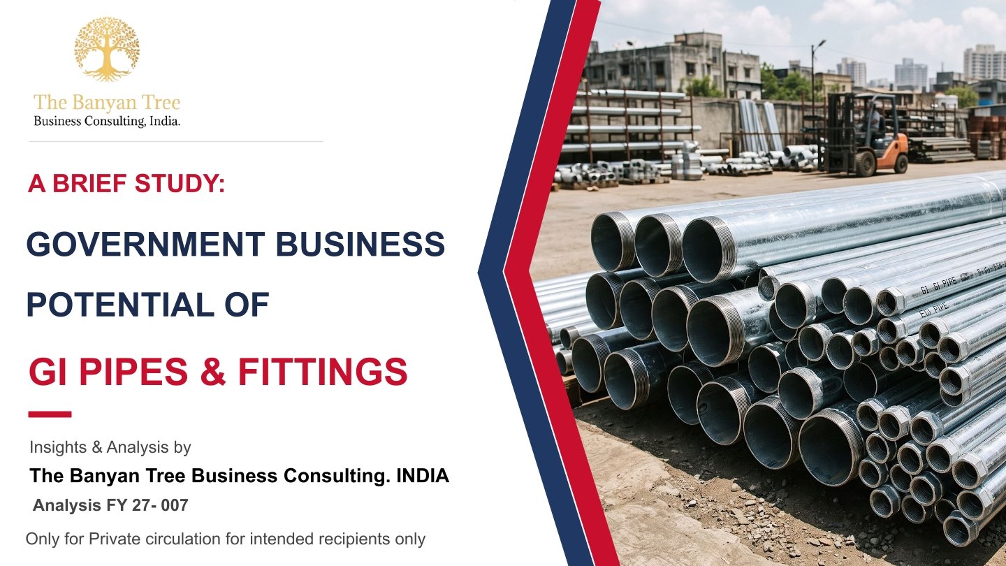 Government Business Potential of GI Pipes and Fitting